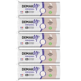 Cotton Pads – 5 Packs of 105 Rounds – Gentle, Dual-Sided Makeup Removal Pads with Ribbed and Smooth Surfaces