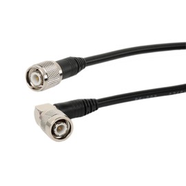 HangTon Antenna Radio Coaxial Shielded Cable ilver-Plated Copper 50 Ohm TNC to TNC 90-Degree RF Signal Low Loss RG223 6M