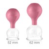 pulox SchrÃ¶pfglas aus Echtglas 2er-Set inkl. Saugball 52 mm &