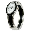 Takeuchi Shoji Rapport 188232 Women's Oval Bangle Watch, Silver Slim