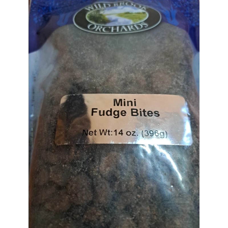 Wild Brook Orchards Mini Fudge Bites 14 oz Bag Chocolate