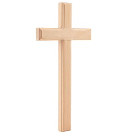 XTUDOU® Holzkreuz, Kruzifix Wandkreuz, Holzkreuz Wand Aus Massiver Eiche, Kreuze zum AufhäNgen, Geeignet zum AufhäNgen Von Wanddekorationen für Zuhause