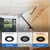 CycevSun 3 Inch Black LED Recessed Lights with Night Light,