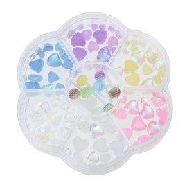 LALAFINA Heart Shaped Nail Charms Nail Art Decor Lollipop Designs Creative and Sparkling Accessories for and Professionals