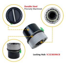 Pair of 4WD Front Wheel Auto Locking Hub | Fit for 1999-2004 Ford F250 F350 F450 F550 Super Duty, 2000-2005 Ford Excursion, 2001-2002 Ford Expedition & Lincoln Navigator | OE# 1C3Z3B396CB 600203