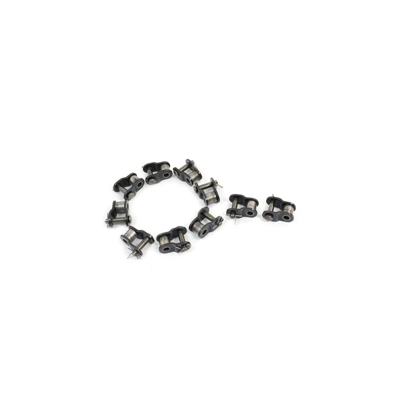 REPAIROCK 10pcs Half Offset Metal Connecting Link Connectors Chain for