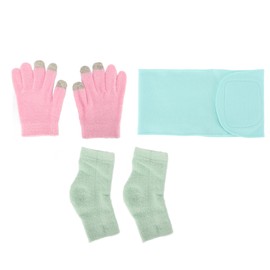 Touch Screen SPA Gel Socks Gloves Set Reusable Moisturizing Gel Gloves Socks for Cracked Dry Skin