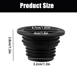 3Pcs Drain Pipe Hose Silicone Plug, Washing Machine Drain Hose Holderfor Bathroom Kitchen, Silicone Plug Sewer Seal Ring