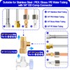 Add-A-Tee Adapter，Lead-Free Splitting Water Supply Fitting 3/8" Compression Inlet x