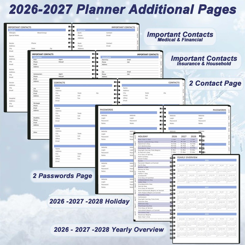 Monthly Planner 2026-2027 (7.6'' x 9.6''), from Jul 2026-Dec 2027,