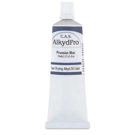C.A.S. Paints AlkydPro Fast-Drying Oil Color Paint Tube, 70ml Tube, Prussian Blue