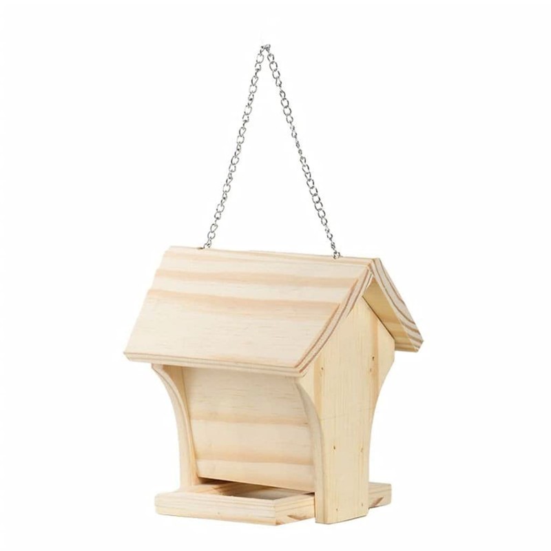 Paint Your Own Hanging Wooden Bird Table with 3 Paint