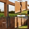 4 Pcs Fence Post Repair Kit, Quick Fix Broken/Leaning Wood