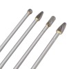 4pcs 6mm Tungsten Steel Carbide Rotary Burr Set Fits Rotary