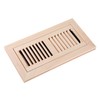 Homewell Maple Wood Floor Register, Flush Mount Vent with Damper,