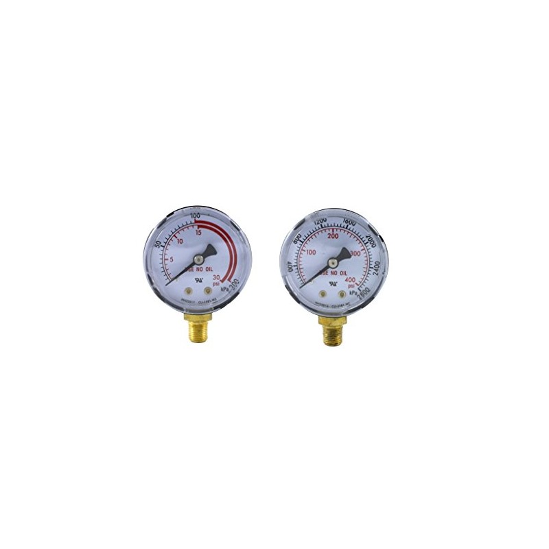 Low and High Pressure Gauges for Propane Regulator 0-30 psi