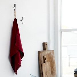 MOEBE WALL HOOK Wall Hook, Small, Small, 2 Pieces Brass (Black)