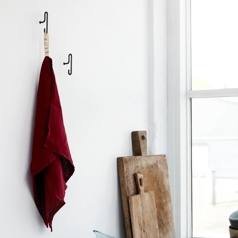 MOEBE WALL HOOK Wall Hook, Small, Small, 2 Pieces Brass