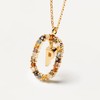 PDPAOLA - Necklace Letter P - 925 Sterling Silver 18k