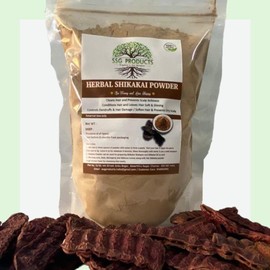 SSG PRODUCTS Pure Shikakai Powder 400 Grams (Ingredient - Shikakai only) | Hair Wash| For Skin| Conditioner| Acacia Concinna |Anti Dandruff | Organic & Pure Homemade Shikakai Powder