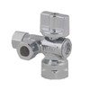 LD Valve- 1/4 Turn Dual Compression Outlet Angle Stop Valve,Quarter