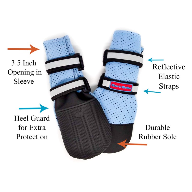 Bark Brite Lightweight Neoprene Paw Protector Dog Boots Designed for
