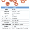 007 Silicone O-Ring, 70A Durometer, Red, 5/32" ID, 9/32" OD,