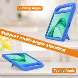 FDHYFGDY Case for Honor Pad X8a Case, Lightweight Durable Shockproof Case with Carrying Handle, Rugged Protective Case for Kids and Adults, Blue