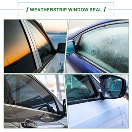 Motoforti Weatherstrip Window Seal, Window Trim Seal Belt, for Honda Fit 2001-2008, PVC, No.72410SELT01/72450SELT01/72950SELT01/72910SELT01, Black, 4pcs