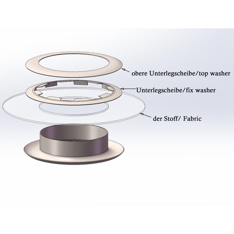 10 mm Eyelets for DIY Leather Craft Fabric Tarpaulin Black