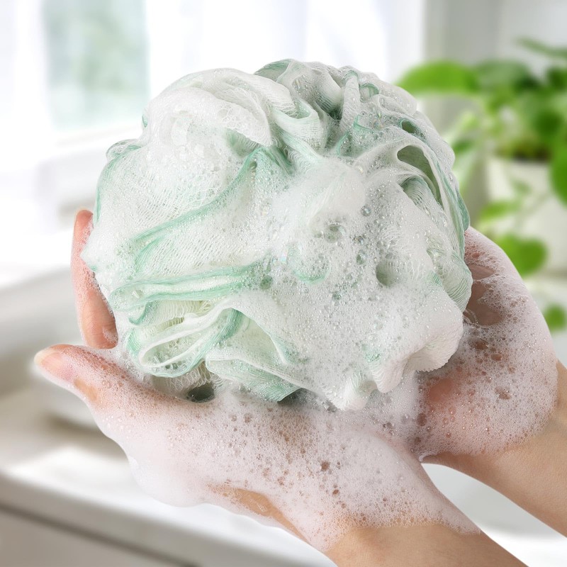 Bath Sponges Loofahs 75g/Piece, Large Size Shower Sponge Exfoliating Cleaning