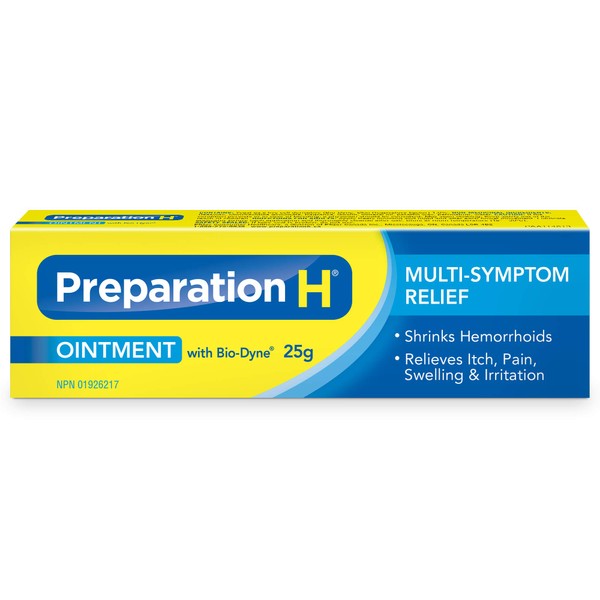 Preparation H® Ointment (25 g) with Bio-Dyne®, Multi-Symptom Hemorrhoid Pain Relief