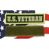 U.S. Veteran - Morale Patch Subdued Green Hook & Loop