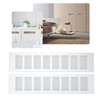2 Pcs Air Vent Ventilation Grille Aluminium Alloy Rectangular Vent