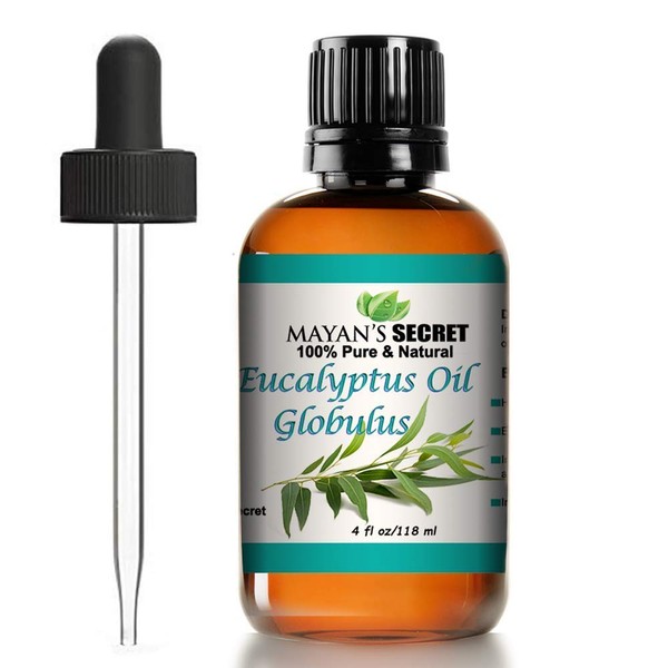 Eucalyptus Globulus Essential Oil, for Clear Breathing, Mucus Relief, Nausea Relief, Stress Relief