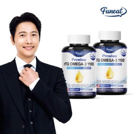 Direct Import from the USA High-Concentration Premium rTG Omega-3 1100mg 2 Bottles (12-Month Supply) / Contains 250% Vitamin D for Circulatory Health / 미국 직수입 고함량 프리미엄 알티지 rTG 오메가3 1100mg 2병 (12개월분)  비타민D 250% 함유 혈행건강