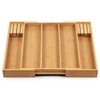 Purawood Kitchen Drawer Organizer with Knife Blocks - Utensil Drawer