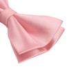 HISDERN Bow Tie Pre-Tied Men's Bow Tie with Pocket Square