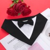 YKYUASD Dog Tuxedo Bandana Collar with Bow Tie Formal Wedding