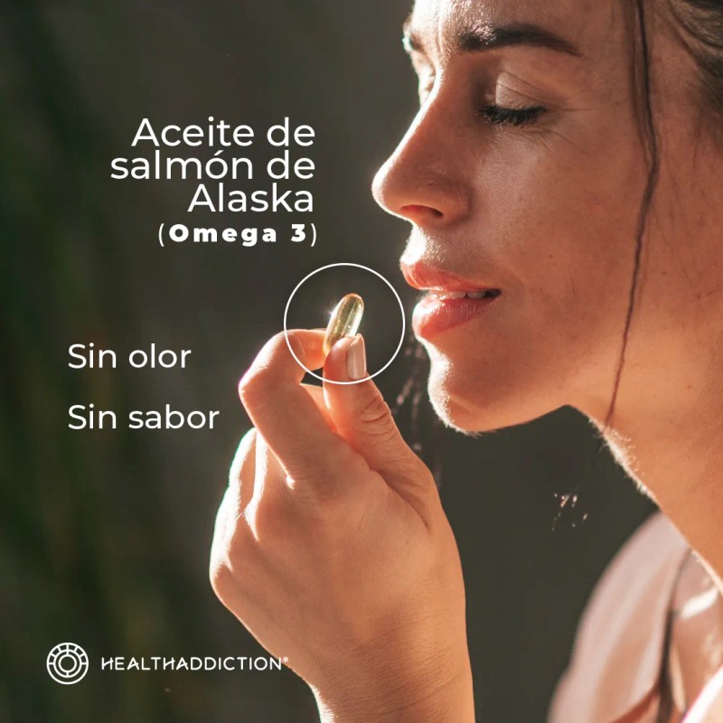 HEALTHADDICTION - Omega 3 Premium sin Sabor a Pescado, 150