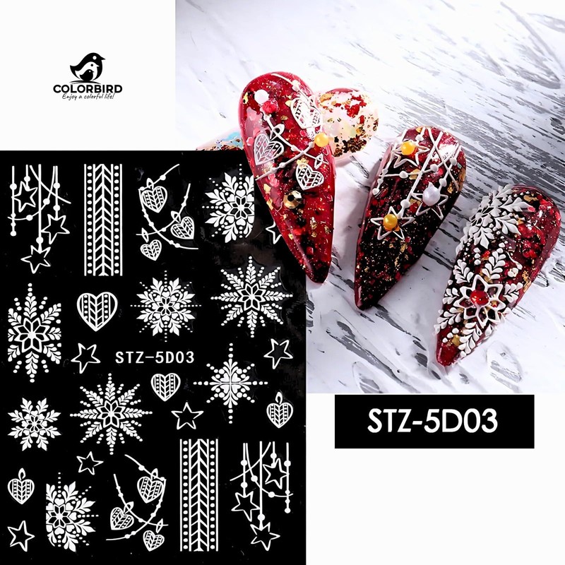 COLORBIRD STZ-5D01-3 Christmas Parts, Snowflake, Cute, Snowflake, 3D