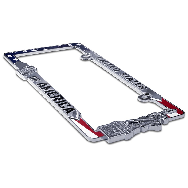 Elektroplate Patriotic United States of America Chrome-Plated All-Metal Premium Custom