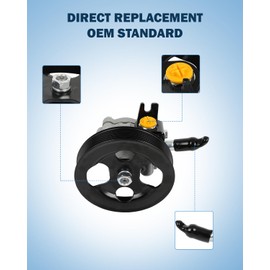 ECCPP Power Steering Pump fit for Nissan Armada 2010-2015 V8 5.6L for Pathfinder 2011-2012 V8 5.6L for Titan 2011-2015 V8 5.6L for Infiniti QX56 2012 V8 5.6L Replace 9901143, 49110ZV00A