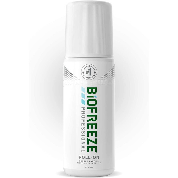 Biofreeze Professional Pain Relief Roll-On, 3 oz. Bottle, Green