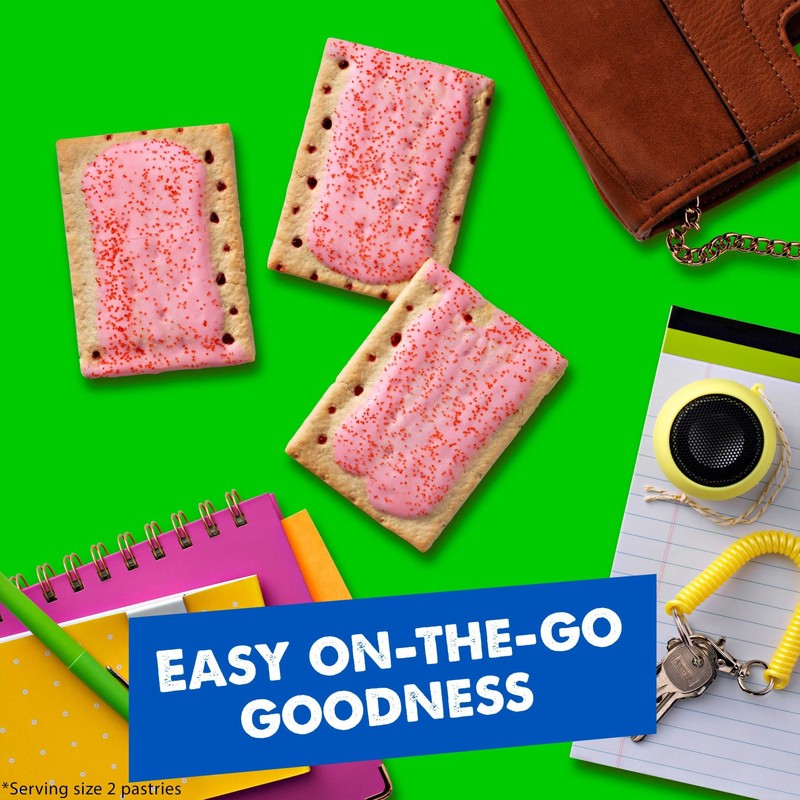 Pop-Tarts Toaster Pastries, Breakfast Foods, Kids Snacks, Frosted Cherry, 13.5oz