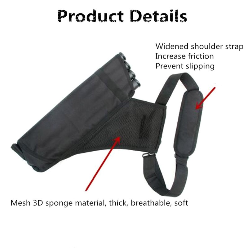 Multi Function 4Tubes Back Arrow Quiver Shoulder Hanged Target Shooting