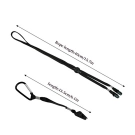 Pack of 5 hat bands, hat bands with 5 hat clips, hat cord, length can be adjusted, hat clip, hat cord, hat, windproof clip, suitable for fishing, camping, travel, mountaineering, hiking, Multiple