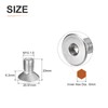 DTGN M10-1.5 x 20mm Flat Head Socket Cap Screws, 10