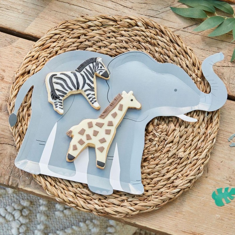 Ginger Ray 'Let's Go Wild' Jungle Theme Eco Friendly Elephant