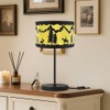 Farmhouse Rustic Table Lamp Home Decor,20.28" Black Metal Desk Light
